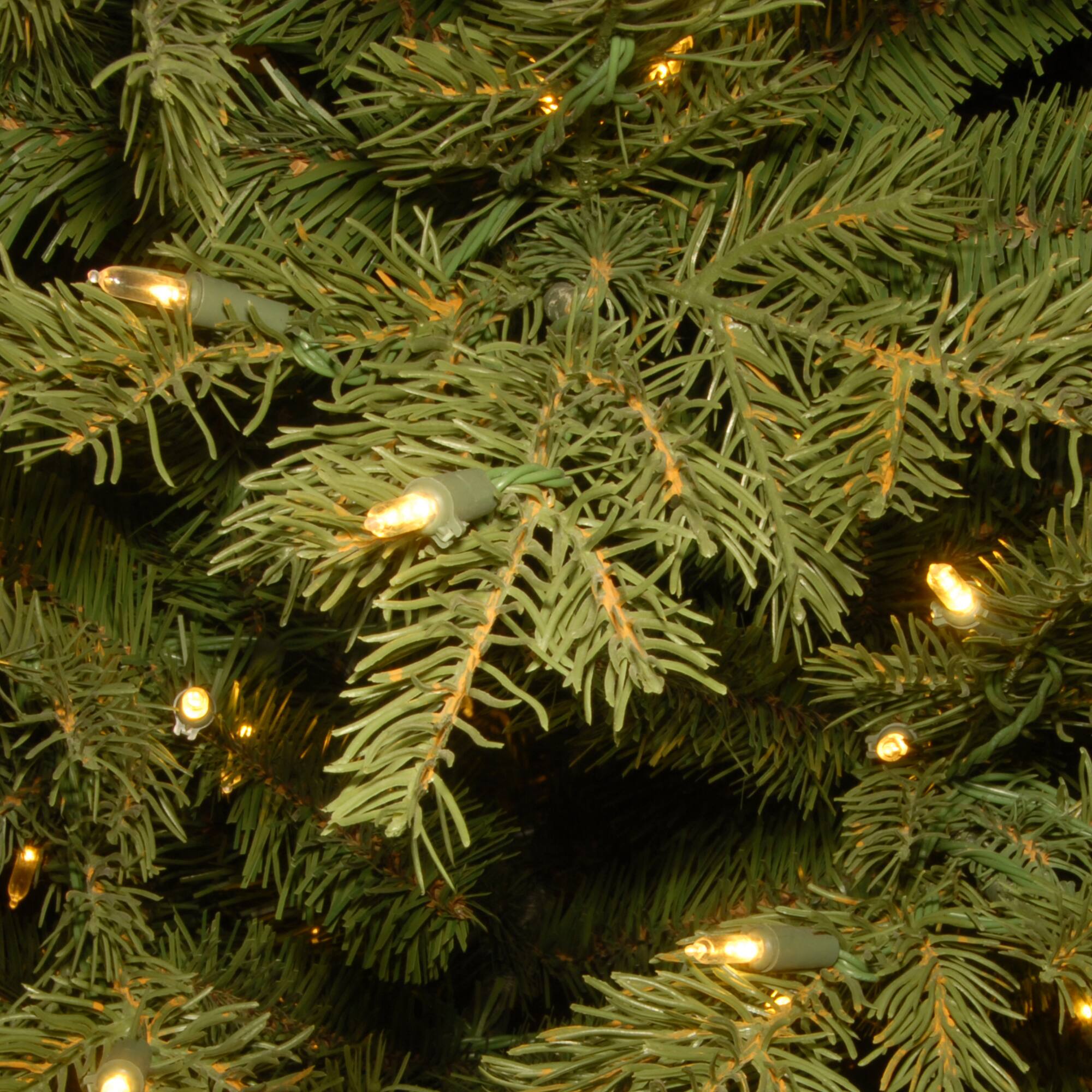 7.5ft. Pre-Lit Feel-Real® Nordic Spruce® Slim Artificial Christmas Tree, Clear Lights